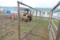 24FT FREE STANDING METAL GATE WITH 12FT SWING GATE