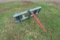 SKIDSTEER ATTACH SINGLE BALE SPEAR GRAY