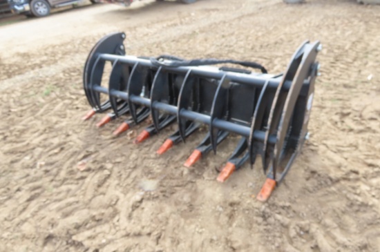 SKIDSTEER QUICK ATTACH 78" GRASS /LOG GRAPPLE