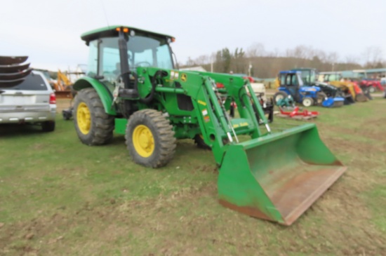 JOHN DEERE 5075E WITH JOHN DEERE H240