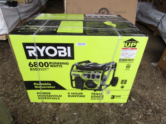 RYOBI 6800 WATT, PORTABLE GENERATOR