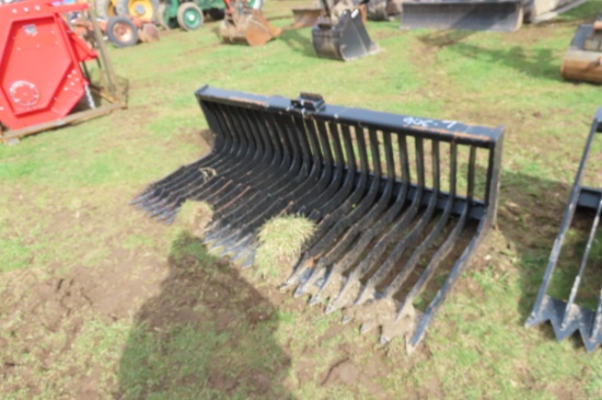 72" SKIDSTEER ATTACH SKELETON ROCK BUCKET