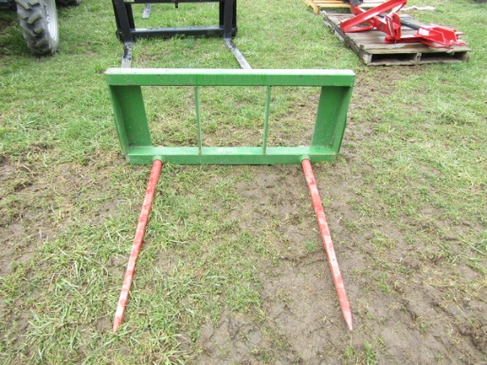 KIVEL JOHN DEERE QUICK ATTACH 2 PRONG BALE SPEARS