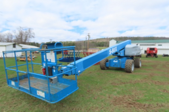 2013 GENIE S-80X, 4X4 BOOM LIFT 4815 HRS