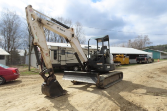 2016 BOBCAT E50 EXCAVATOR WITH BACK FILL BLADE
