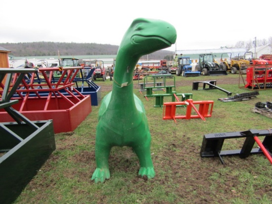 ALUMINUM DINOSAUR - HAS SHIPPING SCRATCHES