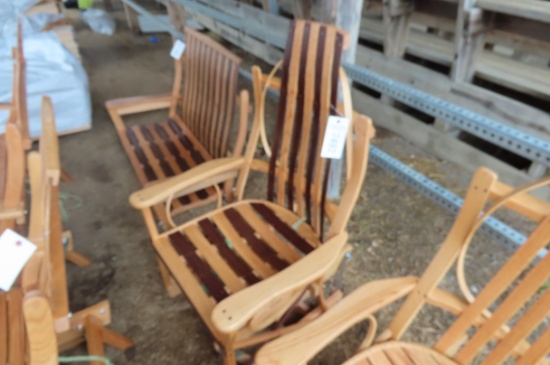 AMISH MADE SWIVEL GLIDER