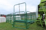 NEW GREEN CATTLE CORRAL 10PC & DOOR