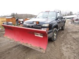 2005 CHEVY 3500 PICKUP WITH PLOW, 38478 MILES