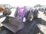 NEW HOLLAND TN75 TRACTOR WITH QUICKE