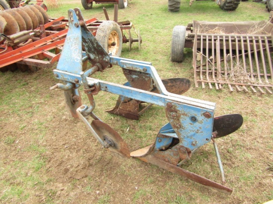 3PT 2 BOTTOM PLOW WITH CULTERS - BLUE
