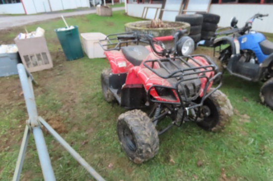 KIDS 4 WHEELER HAS BEEN SITTING