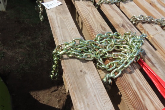 NEW 20FT G70 3/8 DOUBLE HOOK CHAIN
