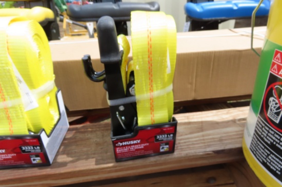 NEW HUSKY 27FTX2" HEAVY DUTY RATCHET TIE DOWN