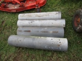 4 PIECES OF PLASTIC PIPE