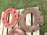 SET OF WEIGHTS - NOT BOLTED TOGETHER