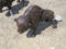 ALUMINUM STATUE  SMALL BUFFALO APPROX 16