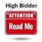 IF YOU ARE THE HIGH BIDDER AT THE AUCTION, YOU ARE