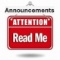 THE AUCTIONEER MAKES ANNOUNCEMENTS AT THE
