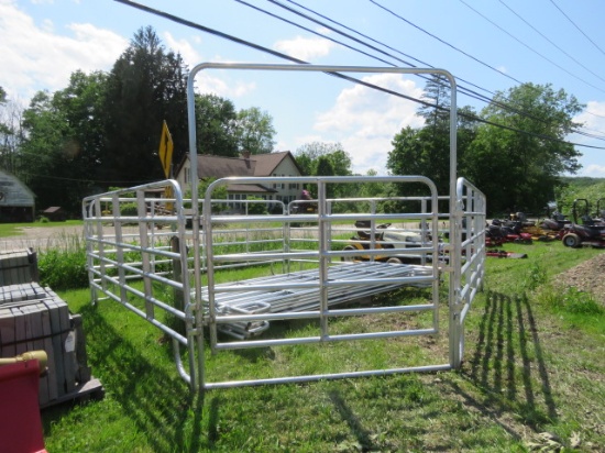 11PC CATTLE CORRAL 10 12FT  RAISED PANEL GATES