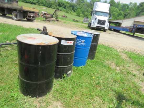 4 - 55 GALLON DRUMS EMPTY