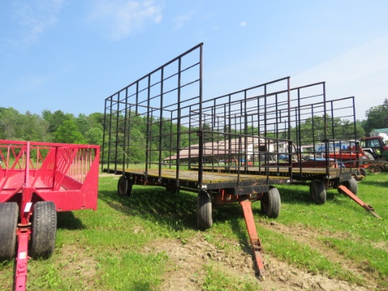 METAL RACK BALE WAGON ON KORY 6072 RUNNING GEAR