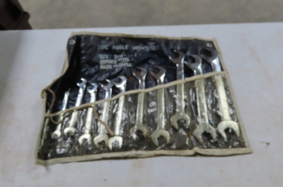 11PC ANGLE WRENCH SET 3/8-1" FORGED STEEL