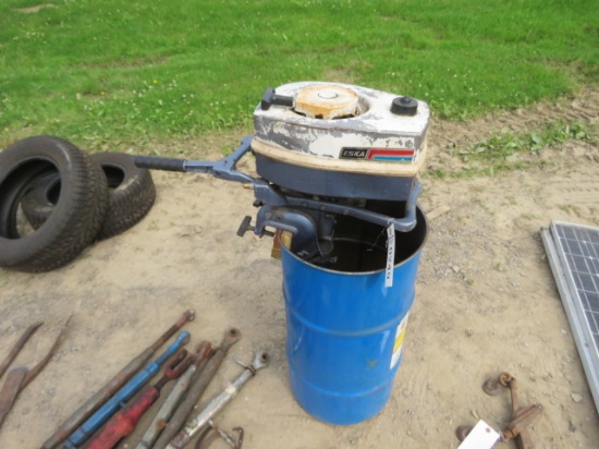 ESKA 3.5HP BOAT MOTOR RUNS GOOD PER CONSIGNER