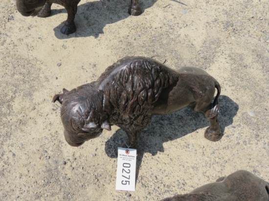 ALUMINUM STATUE -SMALL BUFFALO APPROX 16"T