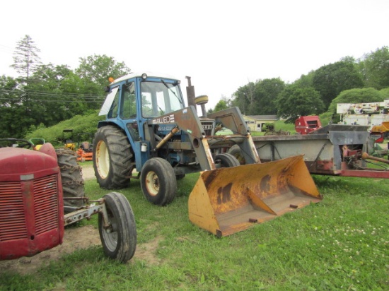 FORD 7600 WITH ALLIED 590 LOADER CAB HEAT AIR