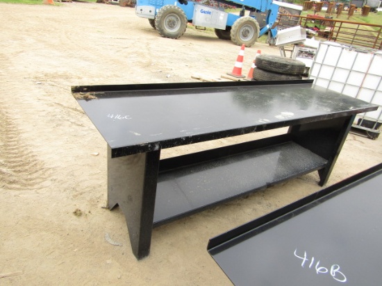 METAL WORK BENCH 93 X 25 1/2 X 32