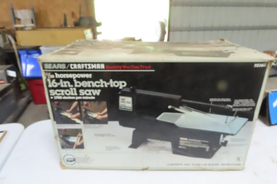 SEARS CRAFTSMAN 1/10HP 16IN BENCH TOP SCROLL SAW