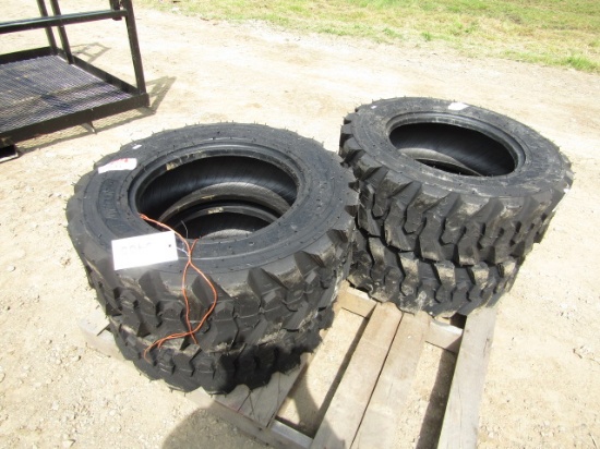 4 NEW GLADIATOR 10-16.5 SKIDSTEER TIRES