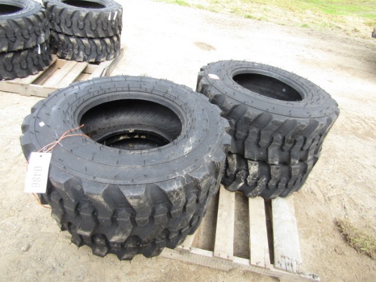 4 NEW GLADIATOR 12-16.5 SKIDSTEER TIRES