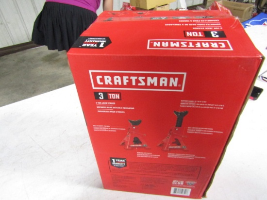 NEW CRAFTSMAN 3 TON JACK STANDS IN BOX
