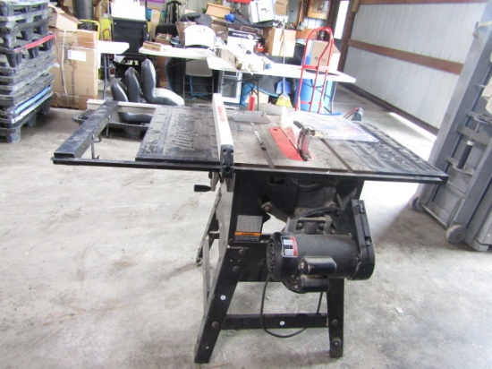 SAW STOP 10" CONTRACTOR SAW ON STAND