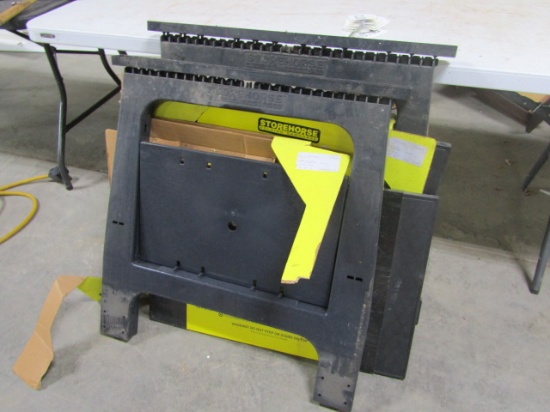 PAIR OF PLASTIC SAW HORSES