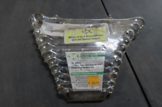 SK 11PC FRANCTIONAL SUPER KROME COMBINATION