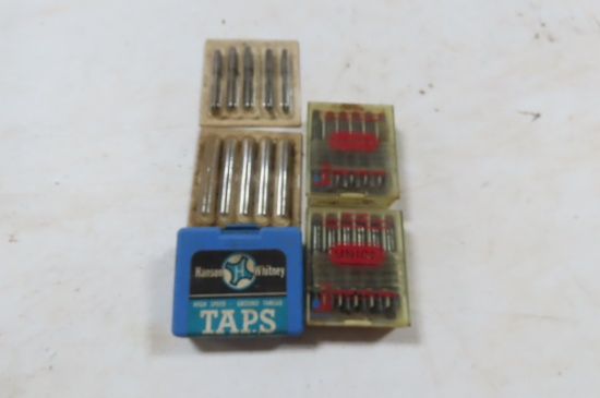TAPS AND CUTTING TOOLS, VARIOUS SIZES