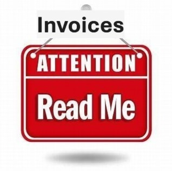 INVOICES WILL BE MAILED SUNDAY MORNING AFTER THE