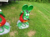 SCARY MOUSE ALUMINUM STATUE APPROX 37