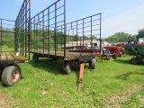 METAL RACK BALE WAGON ON KORY 6072 RUNNING GEAR