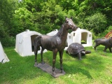 ALUMINUM STATUE HORSE APPROX 67'T 6' L