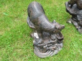 ALUMINUM STATUE         SMALL BEAR APPROX 22