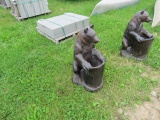 ALUMINUM STATUE      STANDING BEAR SMALL APPROX