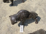 ALUMINUM STATUE -SMALL BUFFALO APPROX 16