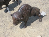 ALUMINUM STATUE  SMALL BUFFALO APPROX 16