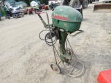 FIRESTONE 16HP BOAT MOTOR ON STAND HAS GOOD