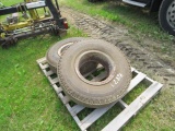 2 TRUCK TIRES 8.25-15 ON RIMS