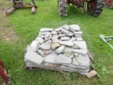 PARTIAL PALLET OF PENNSYLVANIA BLUE STONE TUMBLED